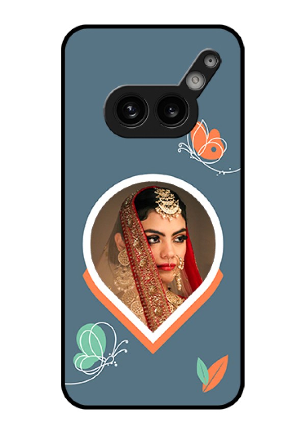Nothing Phone 2A 5G Custom Glass Phone Case - Droplet Butterflies Design