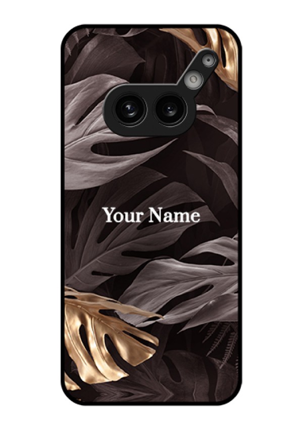 Nothing Phone 2A 5G Custom Glass Phone Case - Wild Leaves Digital Paint Design