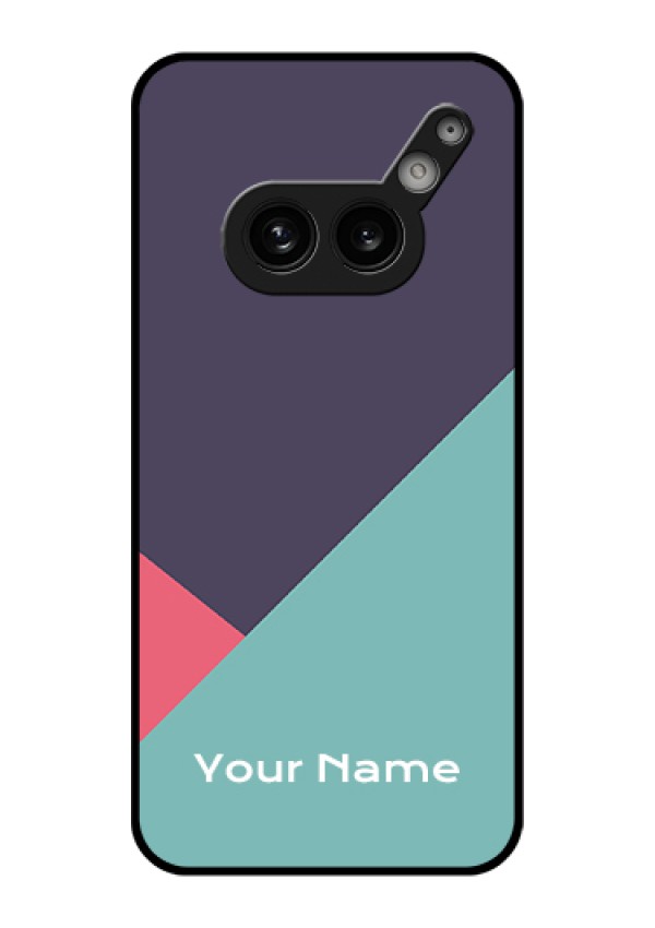 Nothing Phone 2A 5G Custom Glass Phone Case - Tri Color Abstract Design