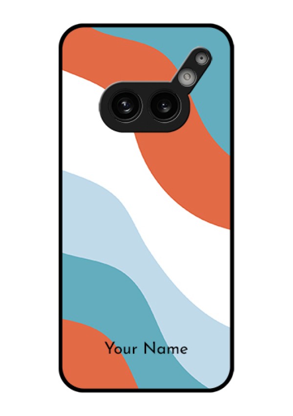Nothing Phone 2A 5G Custom Glass Phone Case - Coloured Waves Design