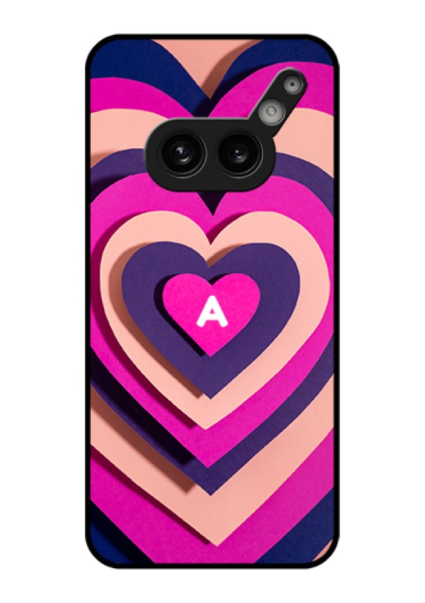 Nothing Phone 2A 5G Custom Glass Phone Case - Cute Heart Pattern Design