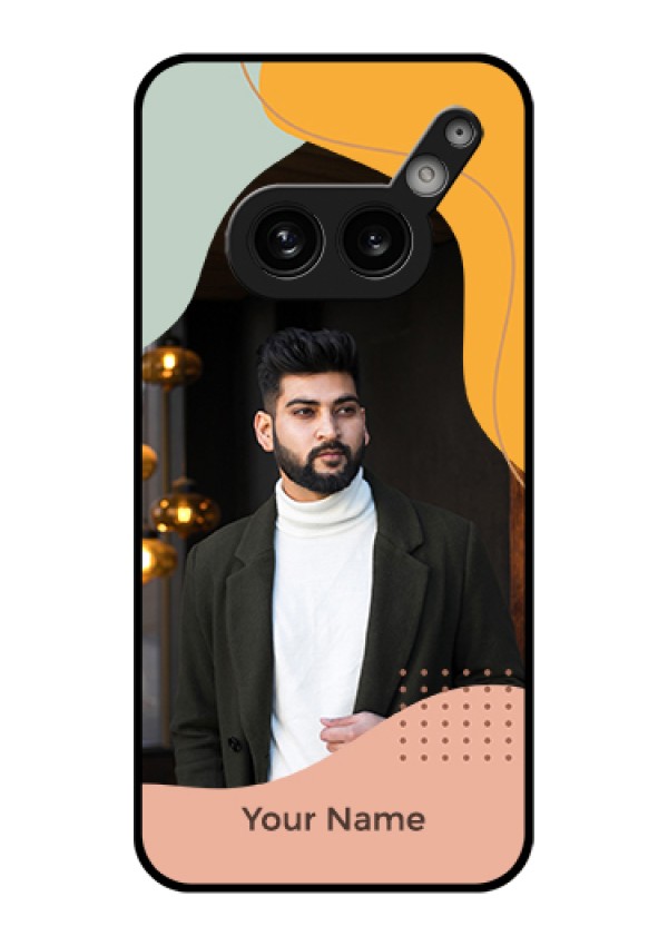 Nothing Phone 2A 5G Custom Glass Phone Case - Tri - Coloured Overlay Design
