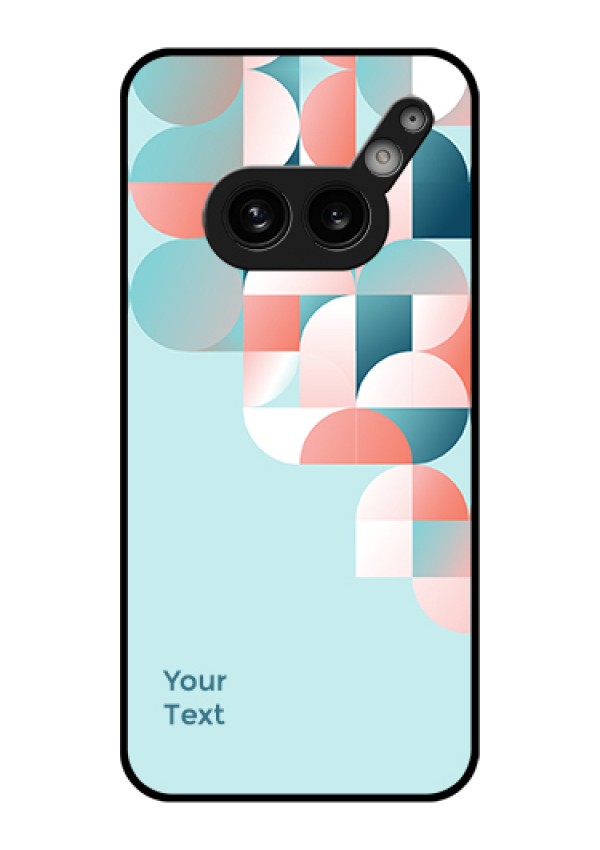 Nothing Phone 2A 5G Custom Glass Phone Case - Stylish Semi - Circle Pattern Design