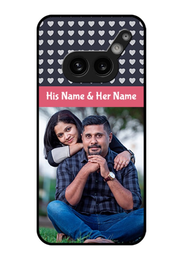 Nothing Phone 2A Plus Custom Glass Phone Case - Love Symbols Design