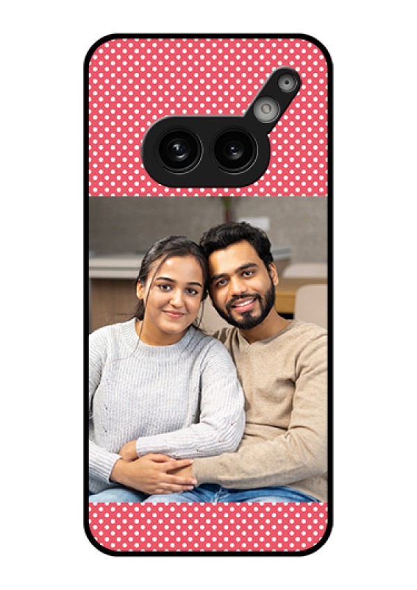 Nothing Phone 2A Plus Custom Glass Phone Case - White Dotted Design