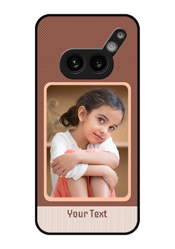Nothing Phone 2A Plus Custom Glass Phone Case - Simple Pic Upload Design