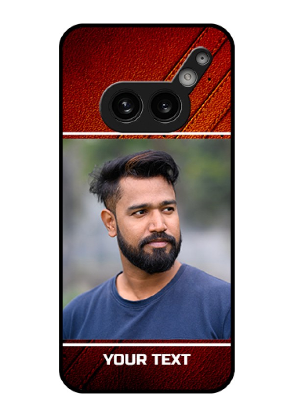 Nothing Phone 2A Plus Custom Glass Phone Case - Leather Phone Case Design