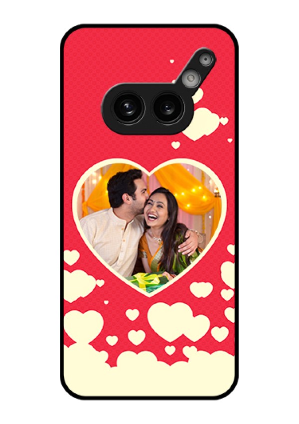 Nothing Phone 2A Plus Custom Glass Phone Case - Love Symbols Phone Cover Design