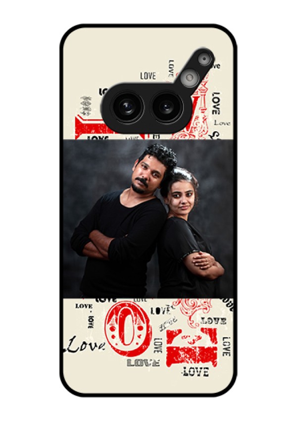 Nothing Phone 2A Plus Custom Glass Phone Case - Trendy Love Design Case