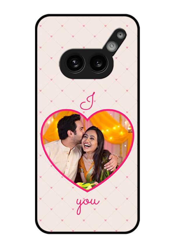 Nothing Phone 2A Plus Custom Glass Phone Case - Heart Shape Design