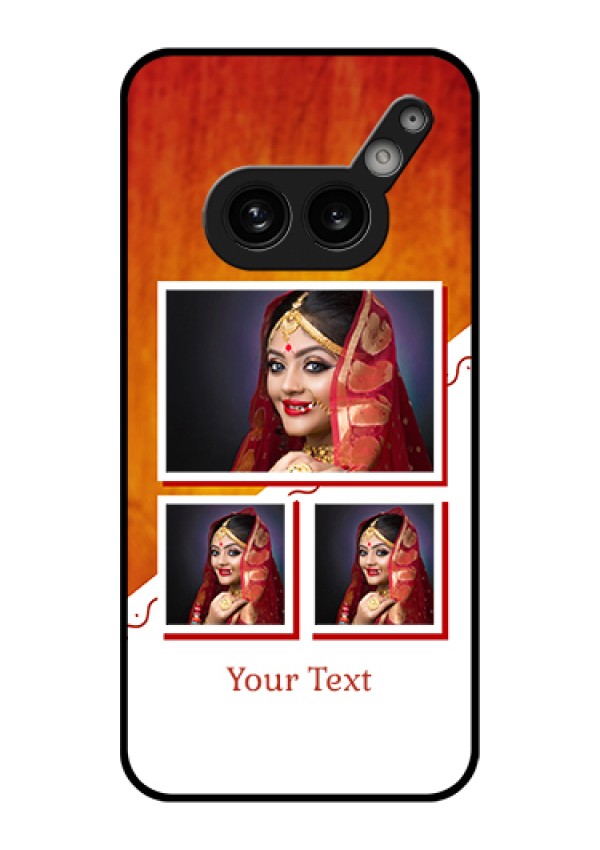 Nothing Phone 2A Plus Custom Glass Phone Case - Wedding Memories Design
