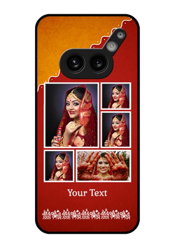 Nothing Phone 2A Plus Custom Glass Phone Case - Wedding Pic Upload Design