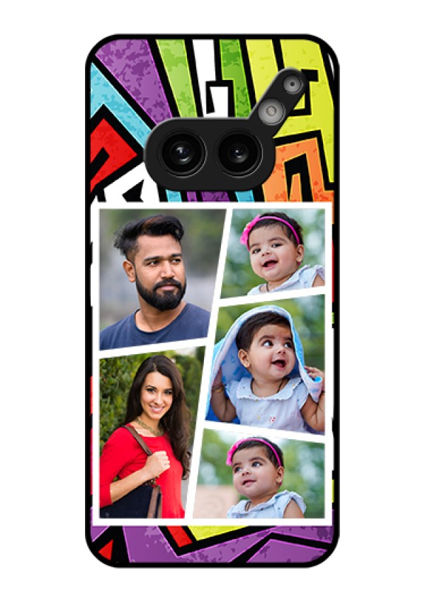 Nothing Phone 2A Plus Custom Glass Phone Case - Graffiti Pattern Design