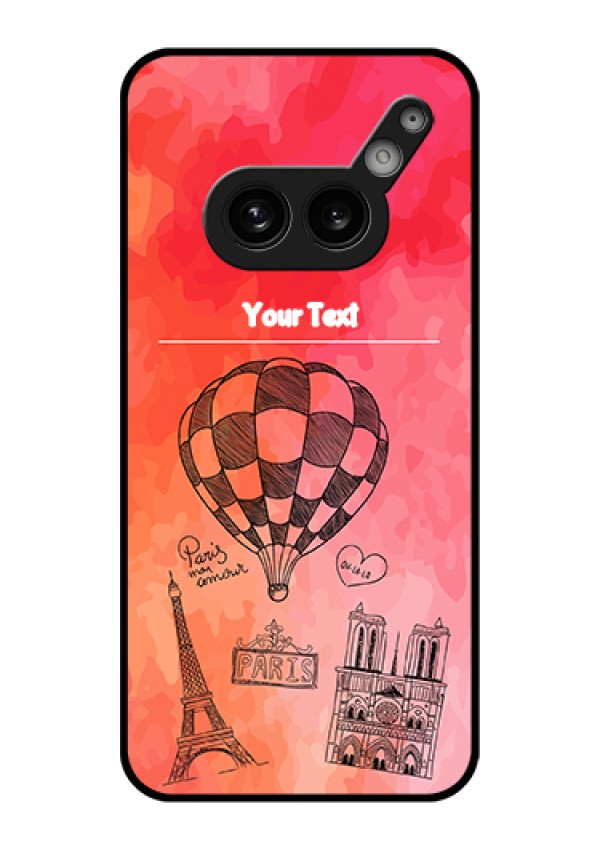 Nothing Phone 2A Plus Custom Glass Phone Case - Paris Theme Design