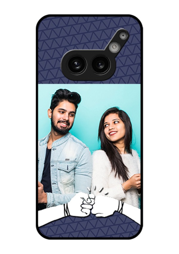 Nothing Phone 2A Plus Custom Glass Phone Case - With Best Friends Design