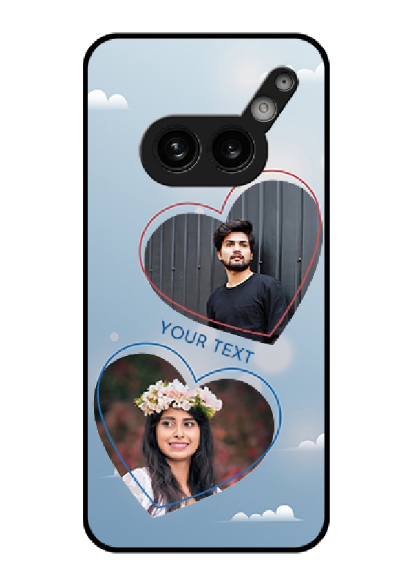 Nothing Phone 2A Plus Custom Glass Phone Case - Blue Color Couple Design