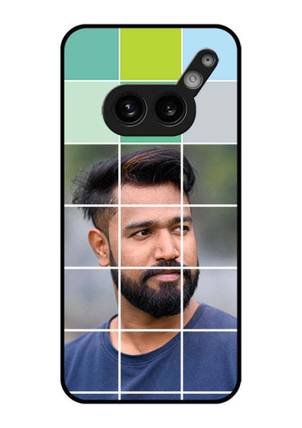 Nothing Phone 2A Plus Custom Glass Phone Case - With White Box Pattern