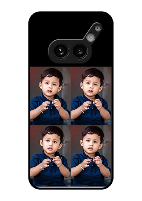 Nothing Phone 2A Plus Custom Glass Phone Case - 4 Image Holder Design