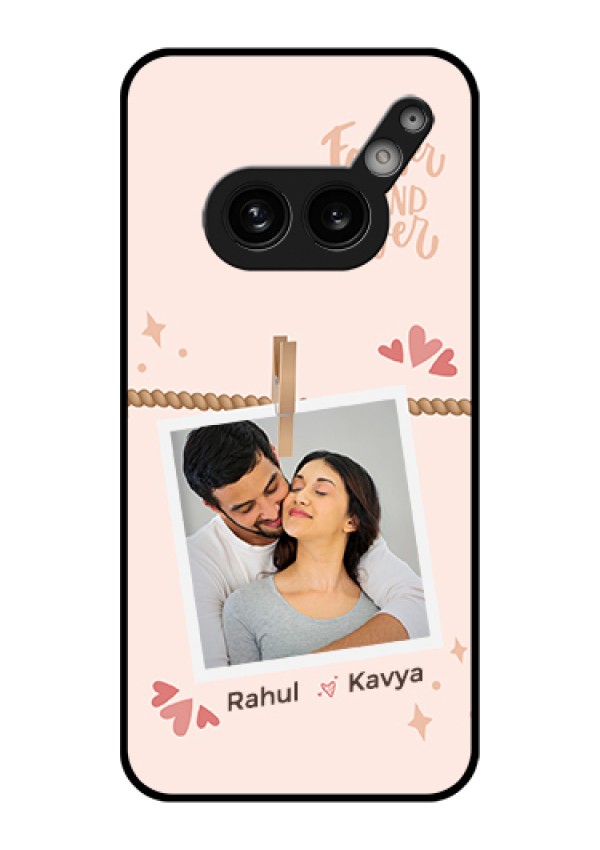 Nothing Phone 2A Plus Custom Glass Phone Case - Forever And Ever Love Design