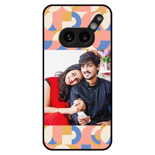 Nothing Phone 2A Plus Custom Glass Phone Case - Semi - Circle Maze Pattern Design Nothing Phone 2A Plus Custom Glass Phone Case - Semi - Circle Maze Pattern Design