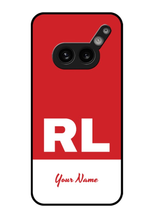 Nothing Phone 2A Plus Custom Glass Phone Case - Dual Tone Custom Text Design