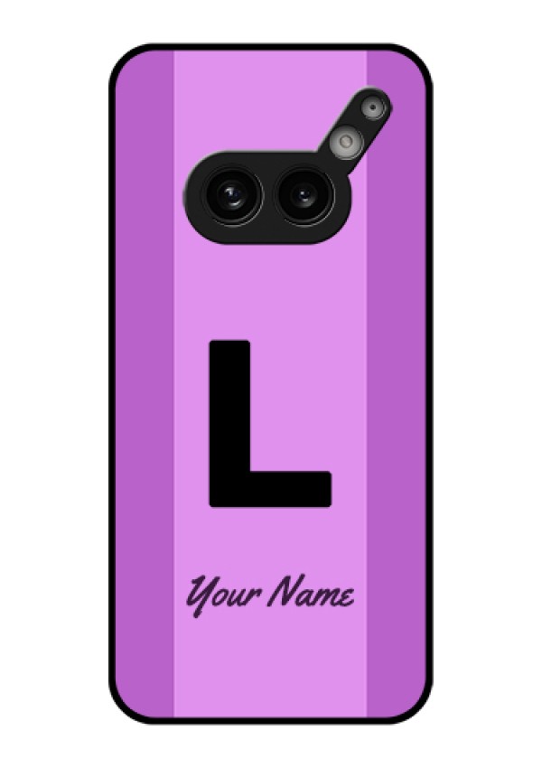 Nothing Phone 2A Plus Custom Glass Phone Case - Tricolor Custom Text Design