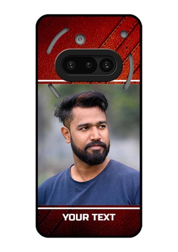 Nothing Phone 3A 5G Custom Glass Phone Case - Leather Phone Case Design