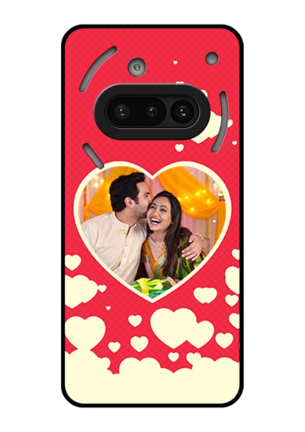 Nothing Phone 3A 5G Custom Glass Phone Case - Love Symbols Phone Cover Design