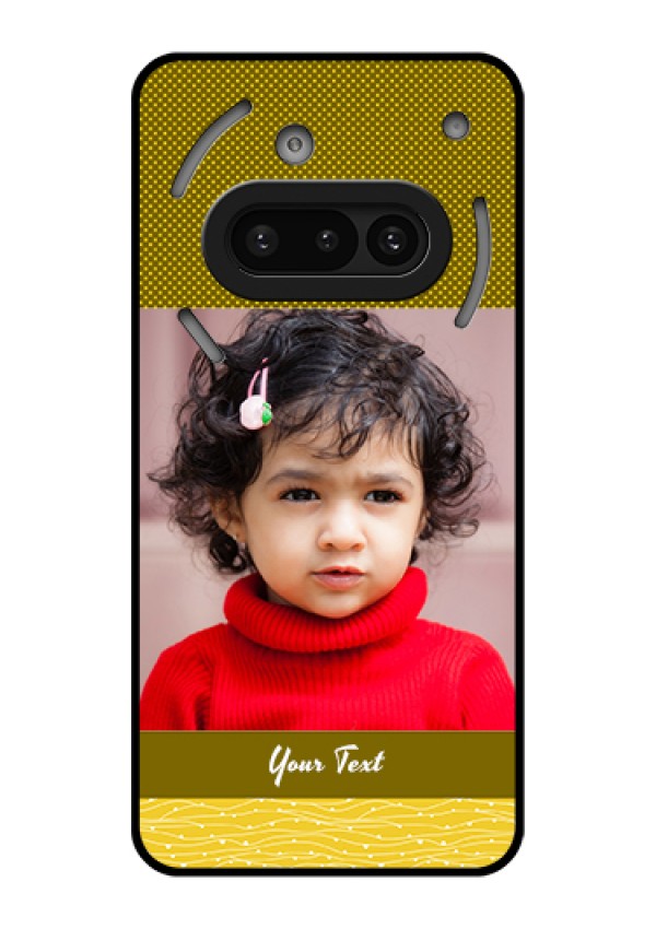 Nothing Phone 3A 5G Custom Glass Phone Case - Simple Green Color Design