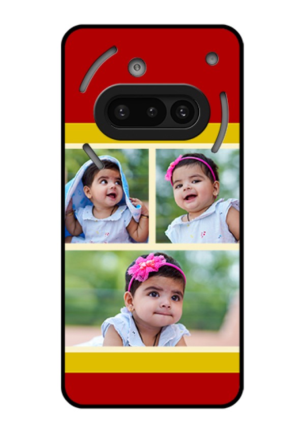 Nothing Phone 3A 5G Custom Glass Phone Case - Multiple Pic Upload Design