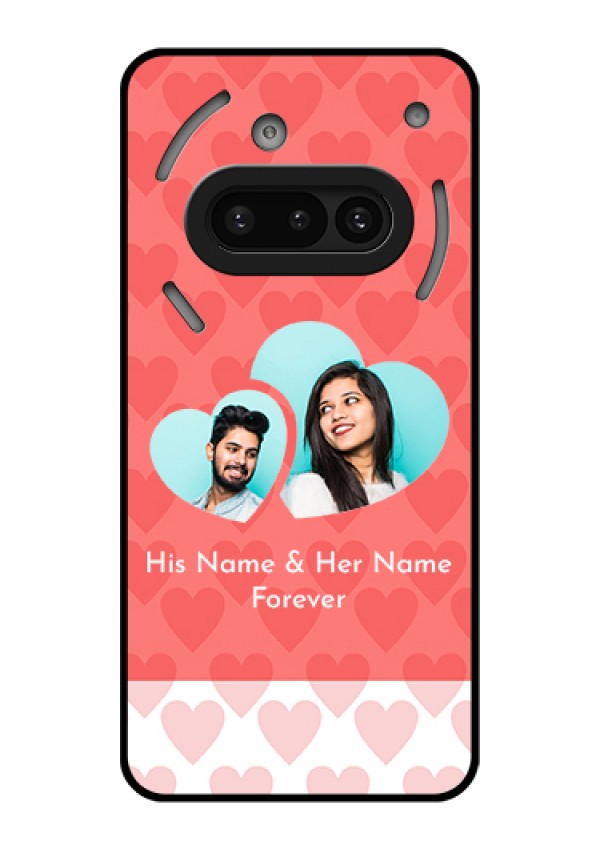 Nothing Phone 3A 5G Custom Glass Phone Case - Couple Pic Upload Design