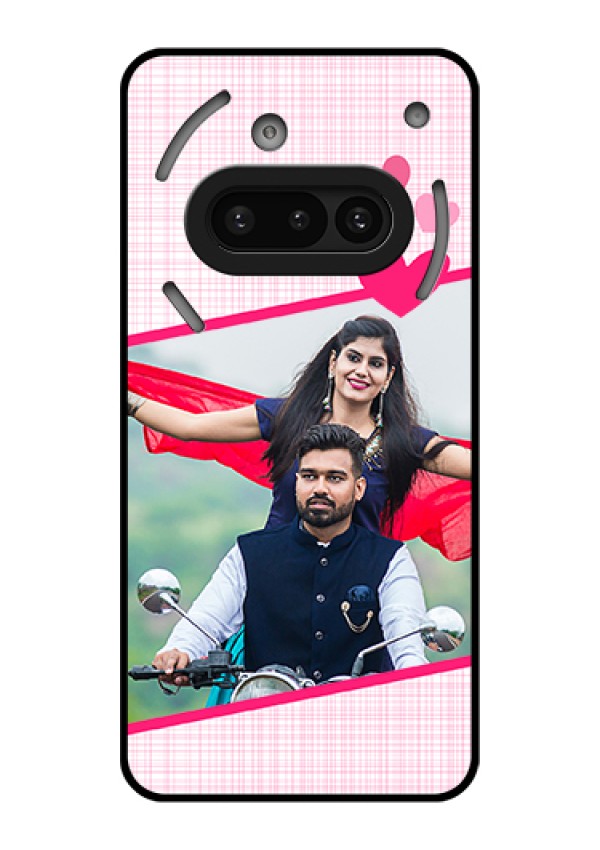Nothing Phone 3A 5G Custom Glass Phone Case - Love Shape Heart Design