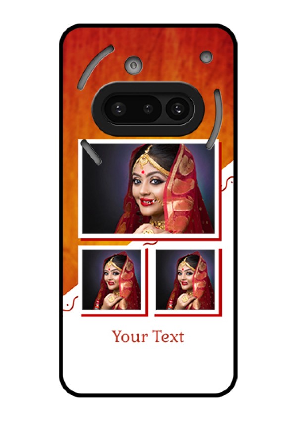 Nothing Phone 3A 5G Custom Glass Phone Case - Wedding Memories Design