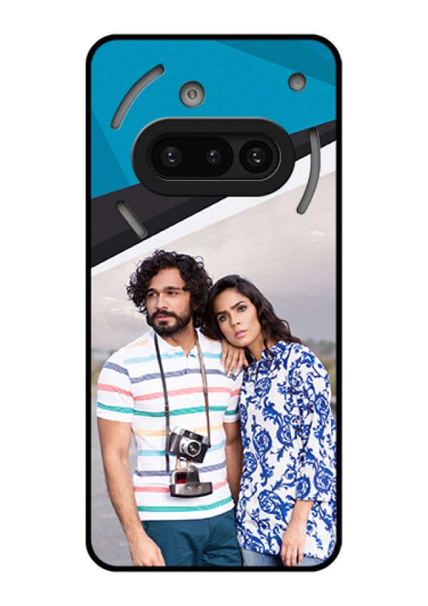 Nothing Phone 3A 5G Custom Glass Phone Case - Simple Pattern Photo Upload Design