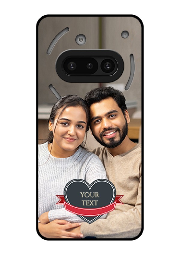 Nothing Phone 3A 5G Custom Glass Phone Case - Just Married Couple Design