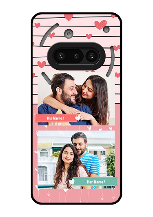 Nothing Phone 3A 5G Custom Glass Phone Case - Photo With Heart Design