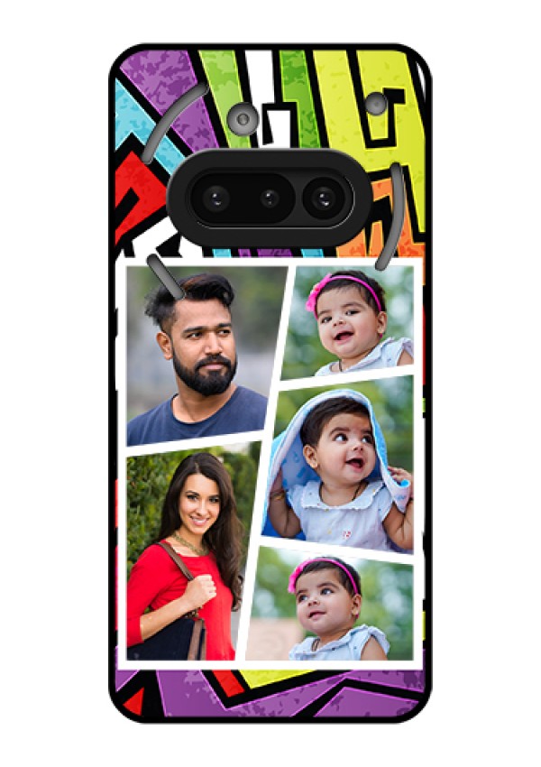 Nothing Phone 3A 5G Custom Glass Phone Case - Graffiti Pattern Design