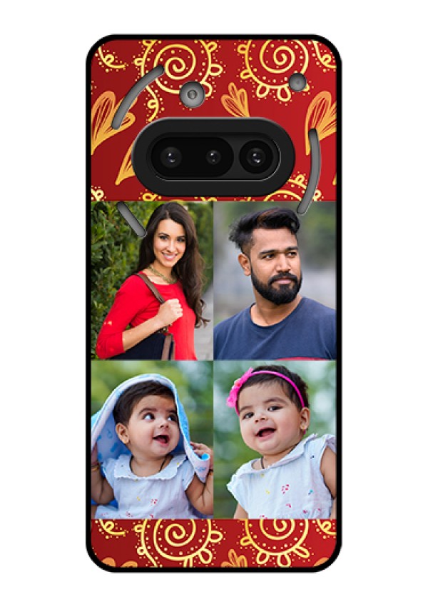 Nothing Phone 3A 5G Custom Glass Phone Case - 4 Image Traditional Design