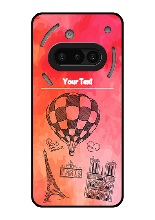 Nothing Phone 3A 5G Custom Glass Phone Case - Paris Theme Design