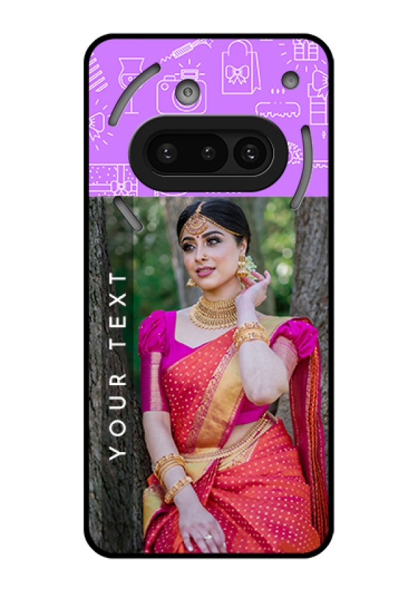 Nothing Phone 3A 5G Custom Glass Phone Case - Birthday Icons Design