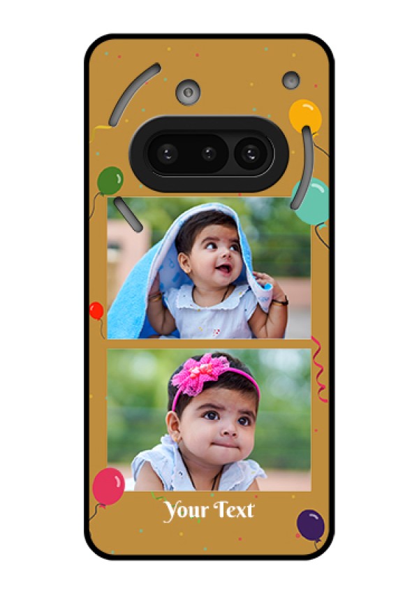 Nothing Phone 3A 5G Custom Glass Phone Case - Image Holder With Birthday Celebrations Design