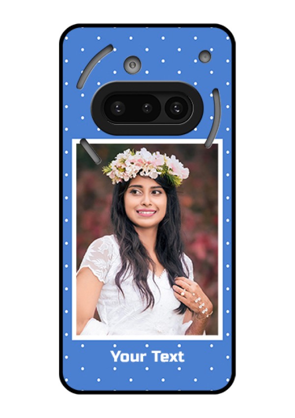 Nothing Phone 3A 5G Custom Glass Phone Case - Polka Dots Design