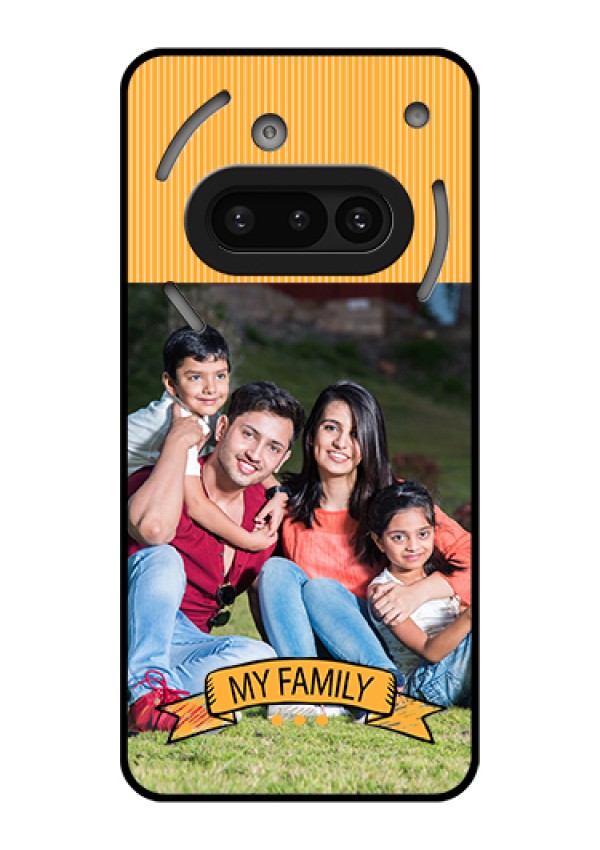 Nothing Phone 3A 5G Custom Glass Phone Case - My Family Design