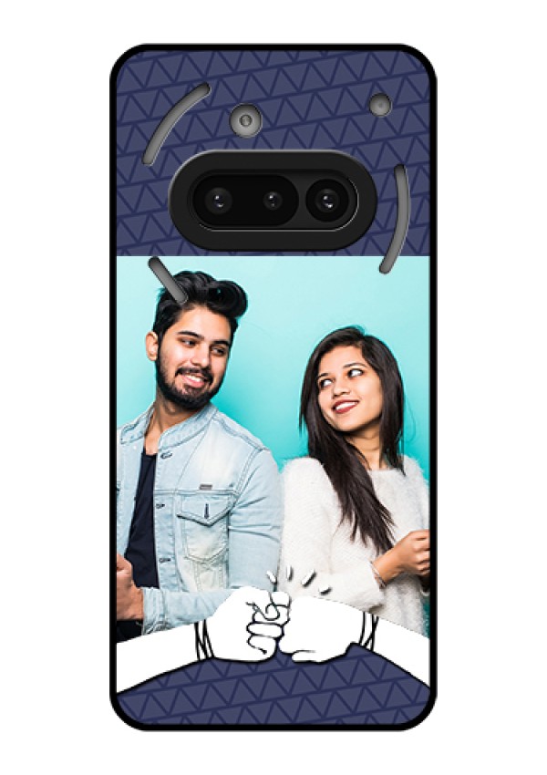Nothing Phone 3A 5G Custom Glass Phone Case - With Best Friends Design