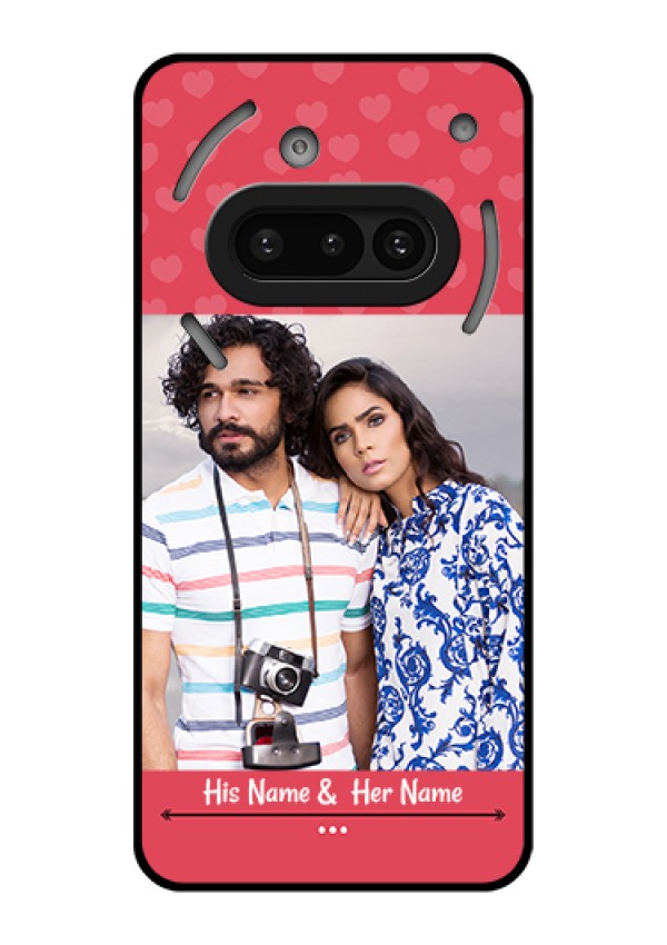 Nothing Phone 3A 5G Custom Glass Phone Case - Simple Love Design