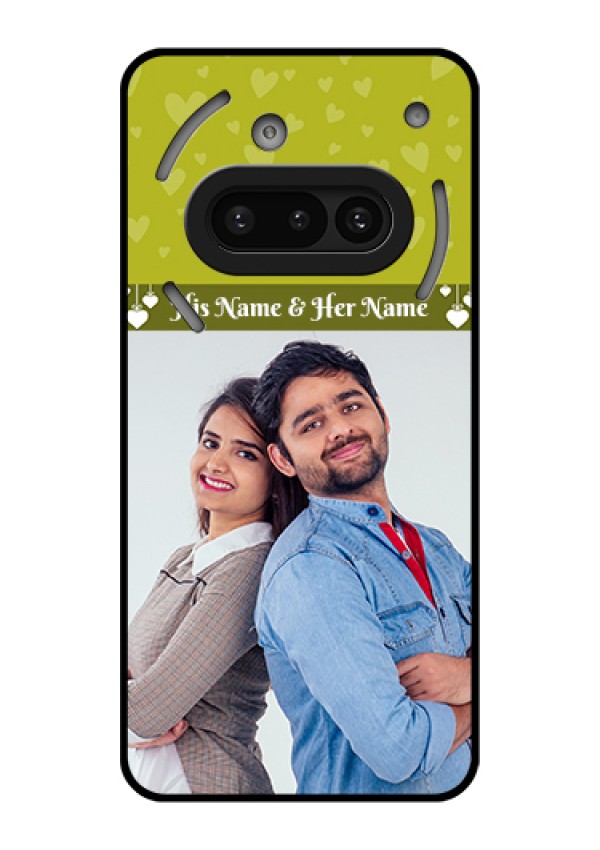 Nothing Phone 3A 5G Custom Glass Phone Case - You & Me Heart Design