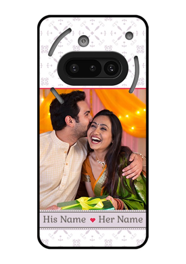 Nothing Phone 3A 5G Custom Glass Phone Case - With Photo And Ethnic Design
