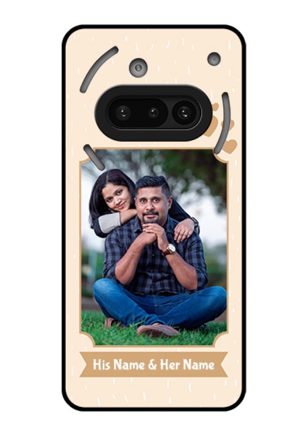 Nothing Phone 3A 5G Custom Glass Phone Case - With Confetti Love Design