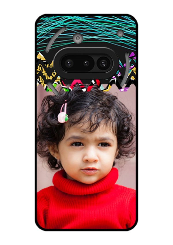 Nothing Phone 3A 5G Custom Glass Phone Case - Neon Abstract Design