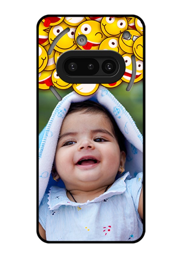 Nothing Phone 3A 5G Custom Glass Phone Case - With Smiley Emoji Design